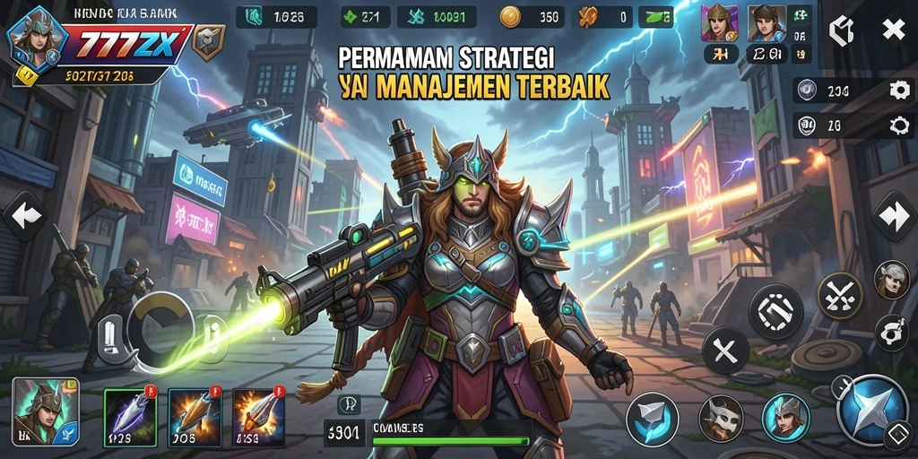 Tampilan menarik dari gameplay strategi 777ZX
