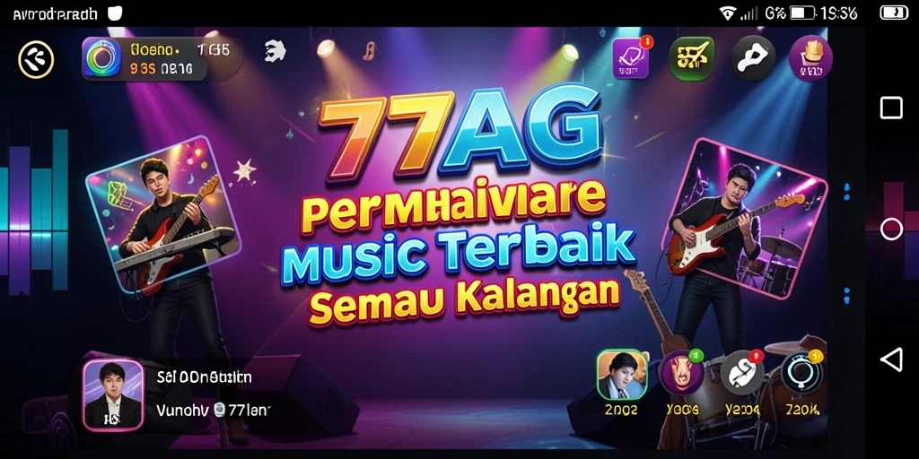 Screenshot utama 77AG menampilkan gameplay interaktif yang seru.