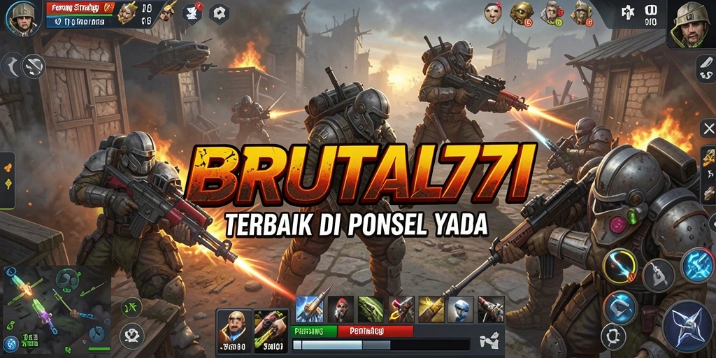 Menampilkan pertempuran epik dalam BRUTAL77 yang penuh strategi.