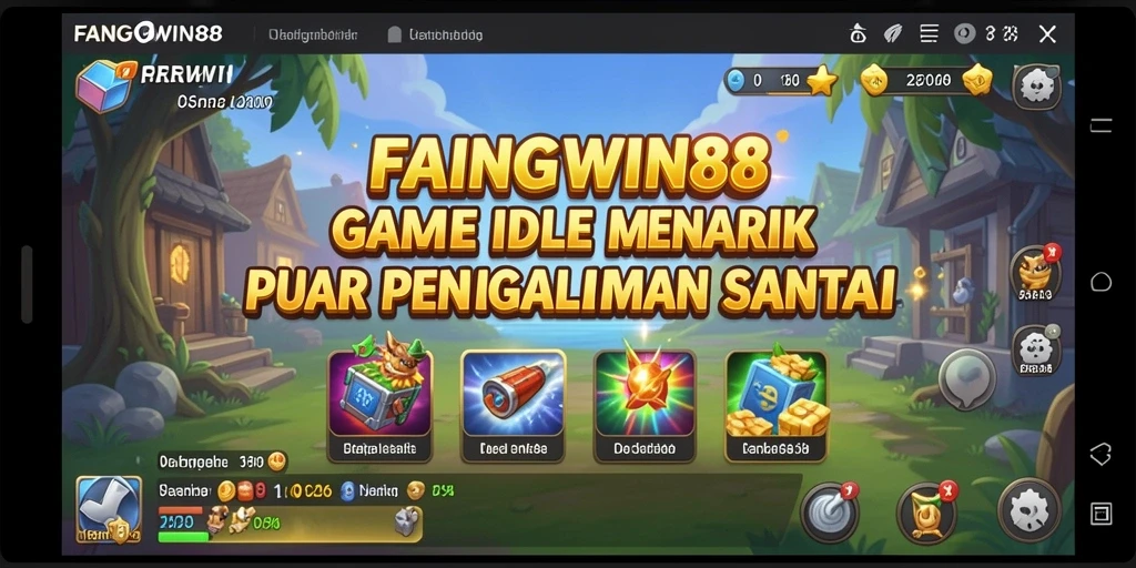 Tangkapan layar gameplay <strong>FANGWIN88</strong> menunjukkan suasana santai dan karakter yang menggemaskan.