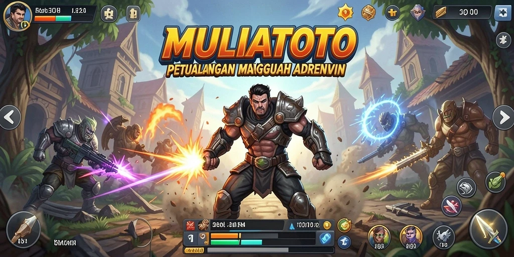 Tampilan menarik dari gameplay yang penuh aksi di MULIATOTO.