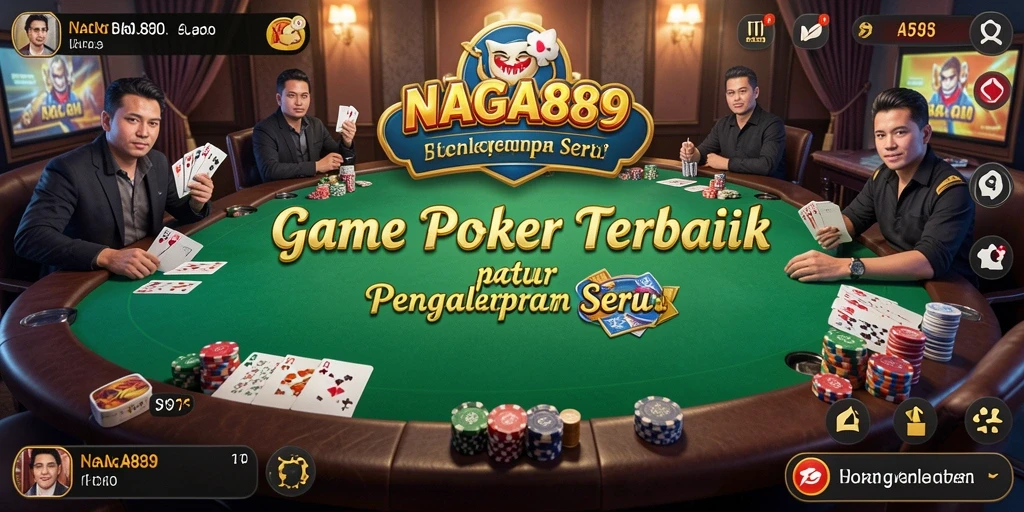 Screenshot gameplay NAGA889 yang menunjukkan serunya permainan Poker.