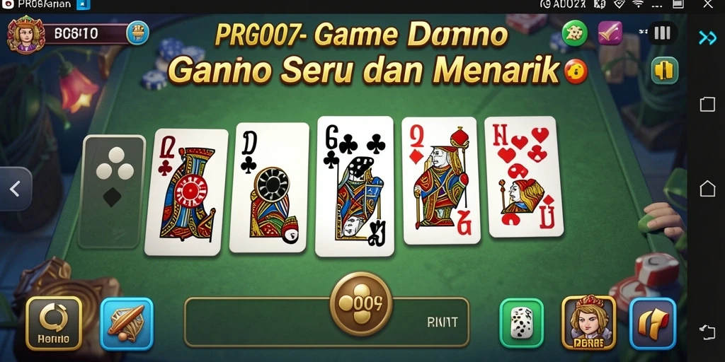 Screenshot gameplay PRG007 menunjukkan keseruan bermain Domino.