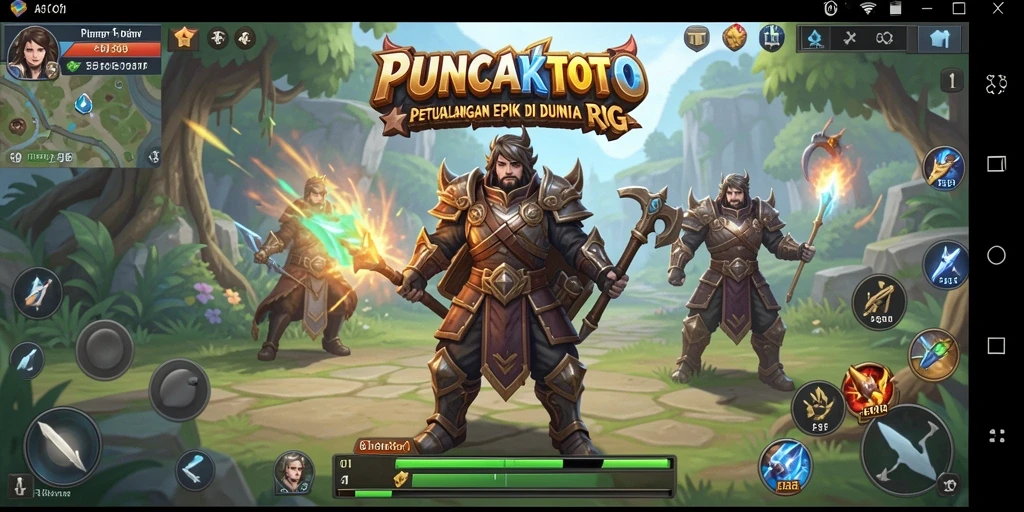 Tampilan gameplay RPG yang seru dan menantang di PUNCAKTOTO.