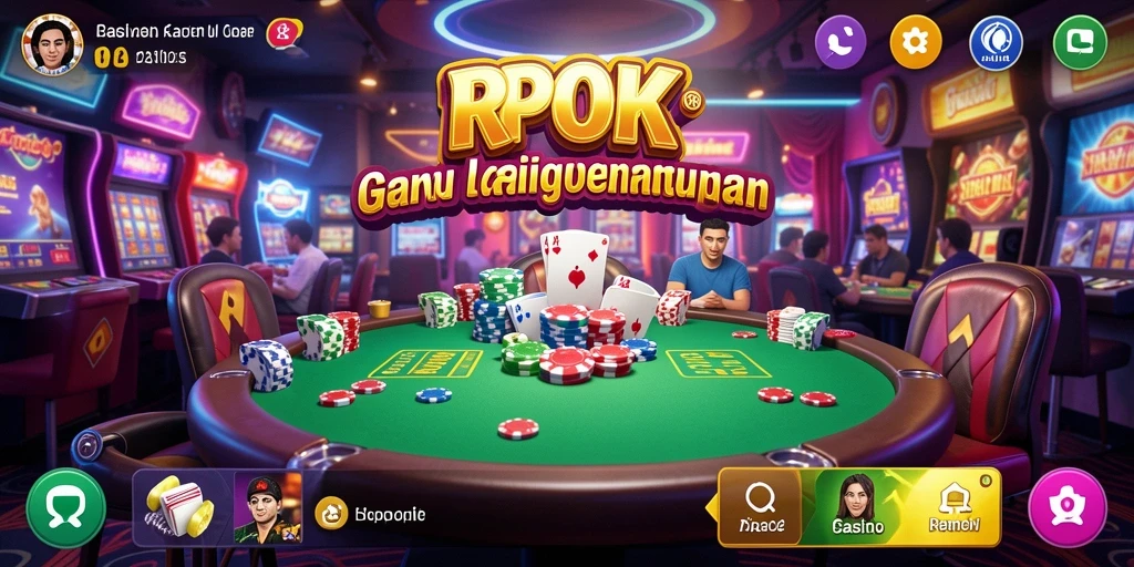 Screenshot RPOK menampilkan pengguna menikmati permainan Kasino yang mengasyikkan.