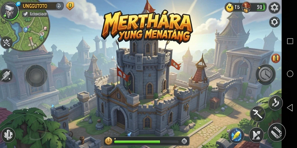 Tampilan gameplay UNGUTOTO yang seru dan menantang.