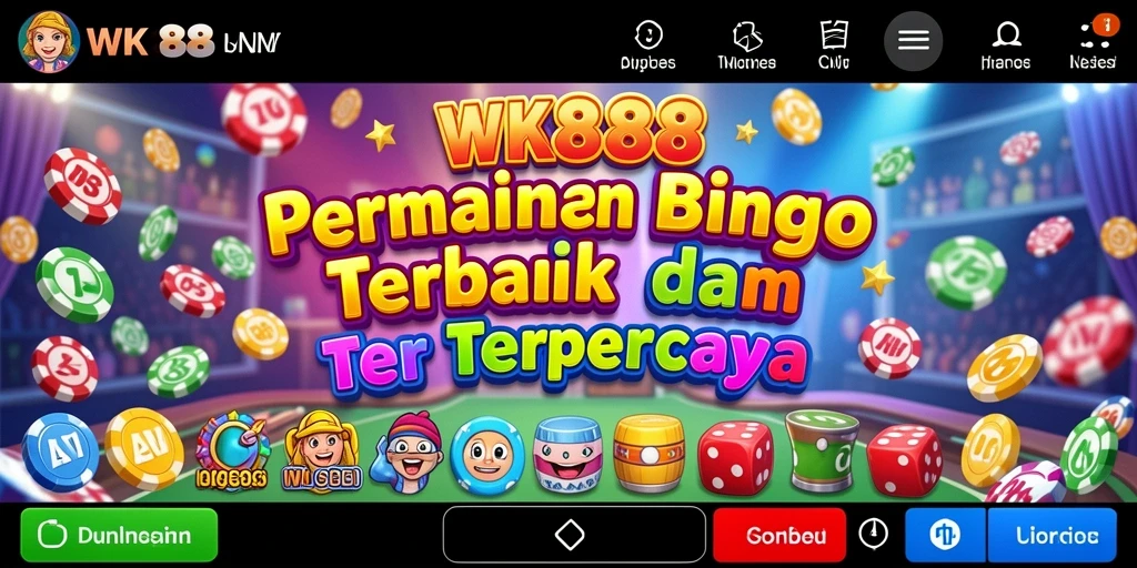 Tampilkan gameplay seru Bingo di WK888 dengan banyak pemain.